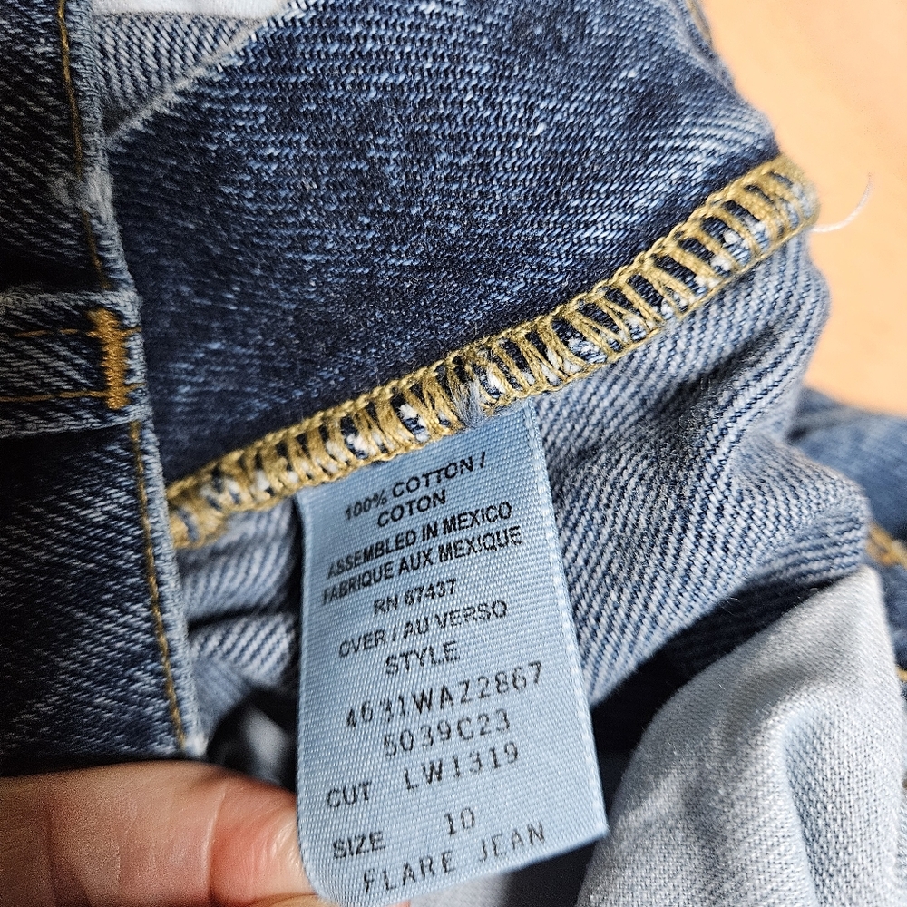 Ralph Lauren Y2K Women’s Flare Jeans Size 10 - Picture 4 of 7